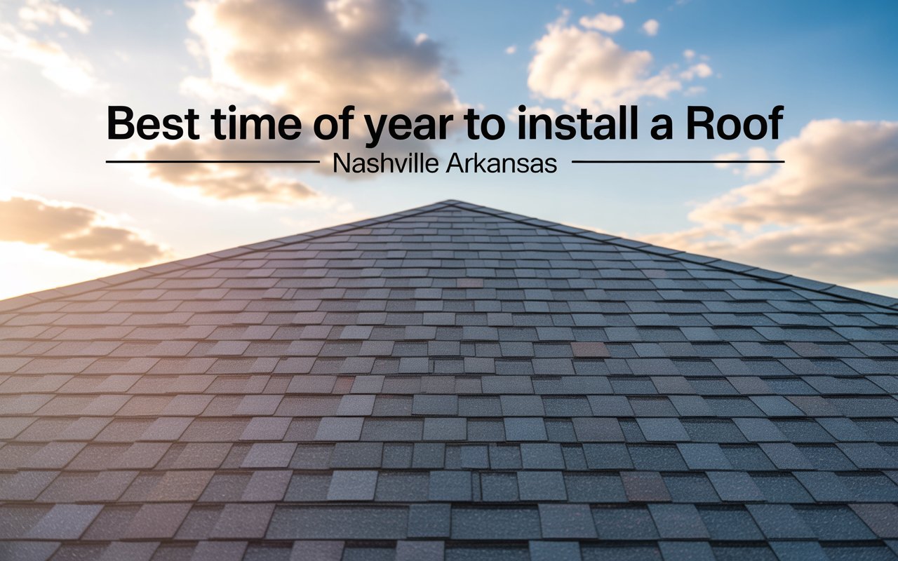 Best Time of Year to Install a Roof in Nashville, Arkansas