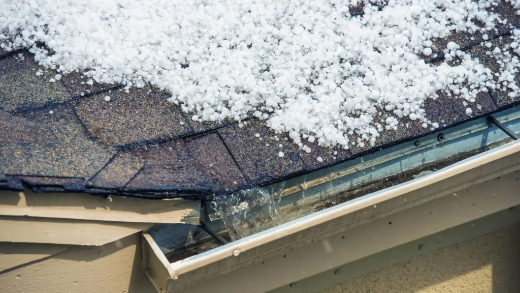 what size hail can damage a roof