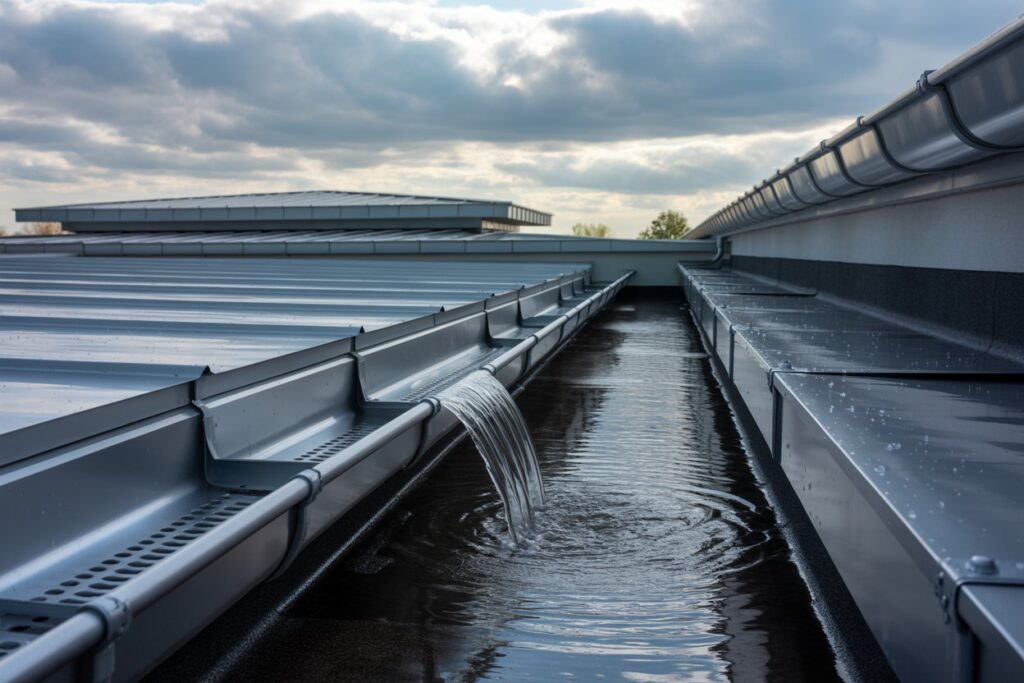 Gutters & Drainage Systems for Commercial Roofs: Why They Matter